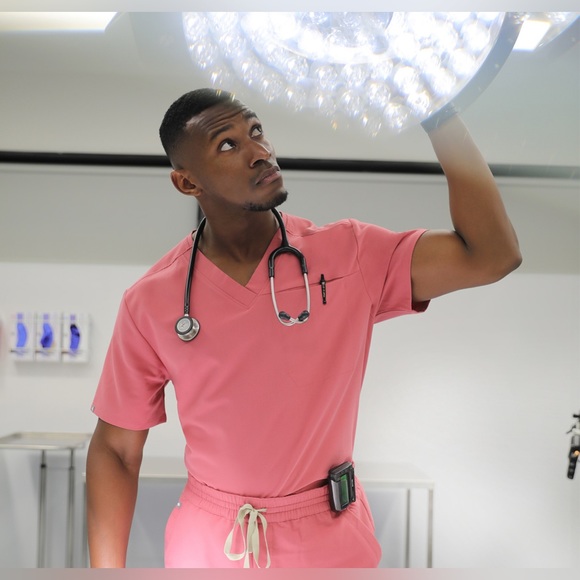 Figs Pants Figs Neon Pink Mens Scrub Set Poshmark